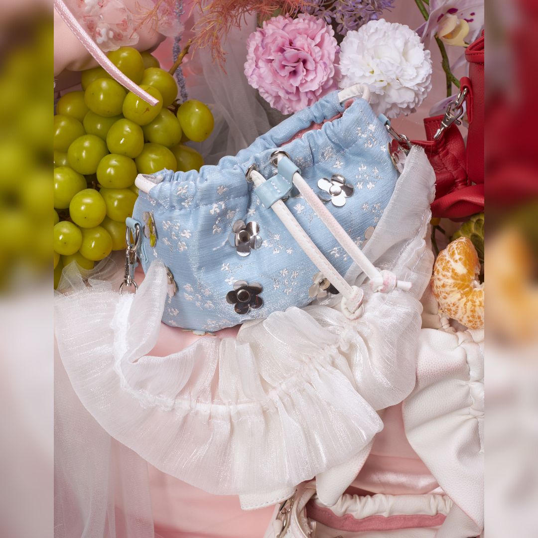 Embelished Cat Tuong Handbag