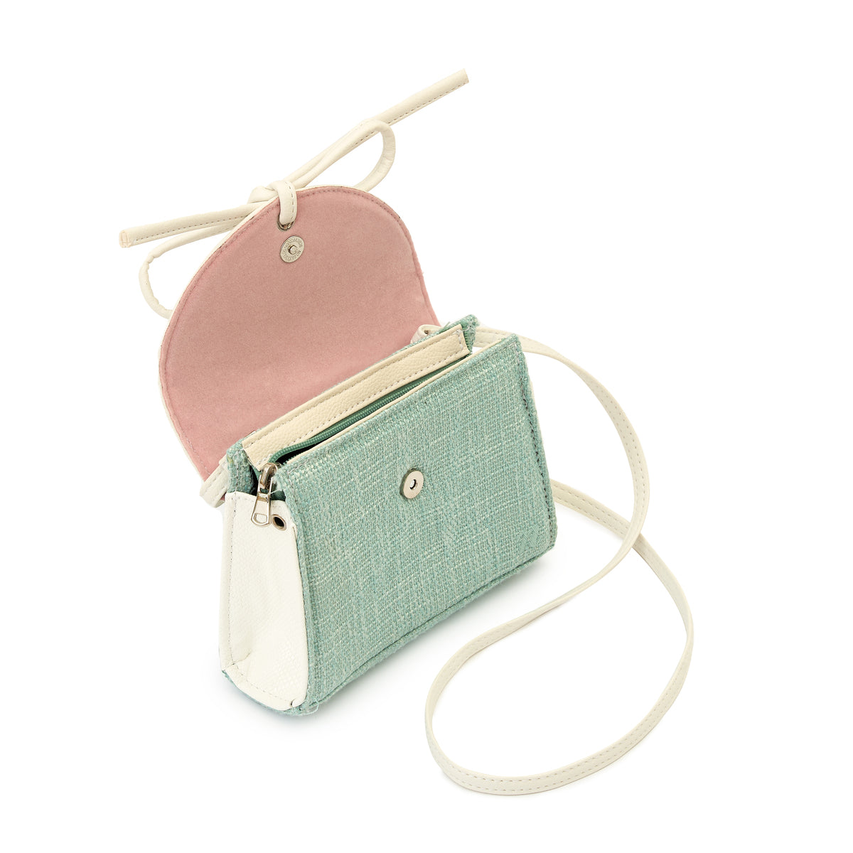 Ribbon Colour Block Handbag