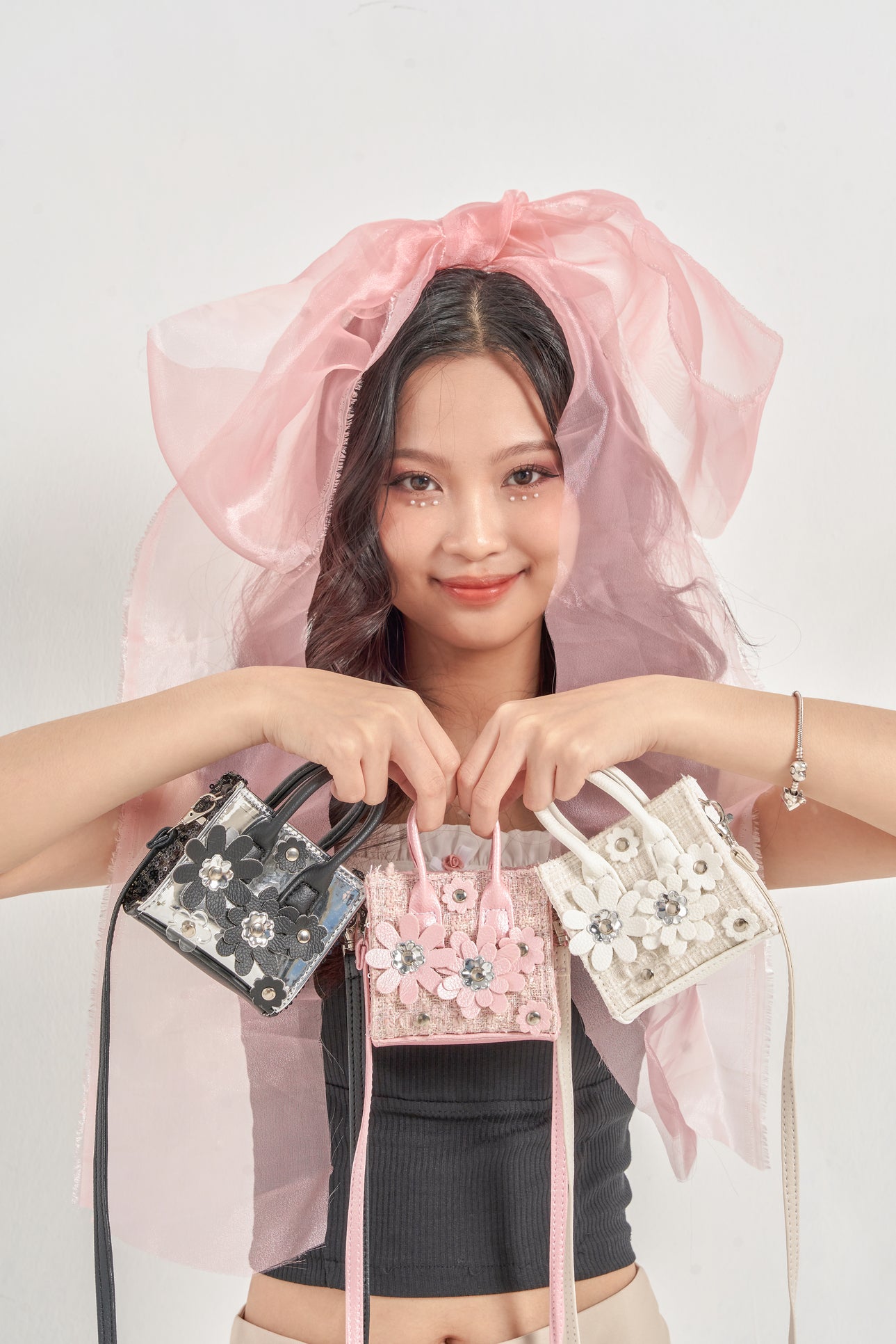 Sugar Barbie Micro Bag - Embellished Flower Micro Bag – NGAOS UK