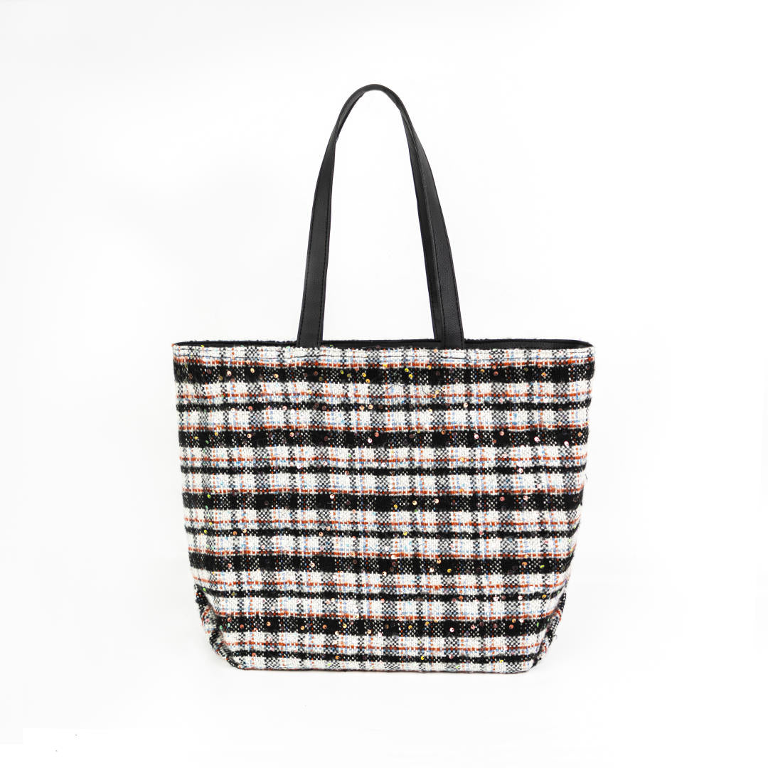 ngaos_black_hole_tweed_flower_emboidery_tote_bag