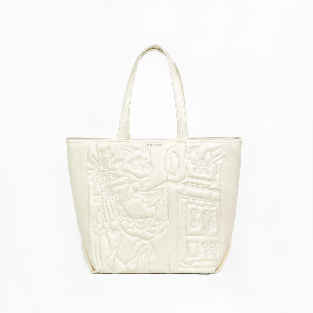 ngaos_black_hole_vegan_leather_embroidery_tote_bag_white