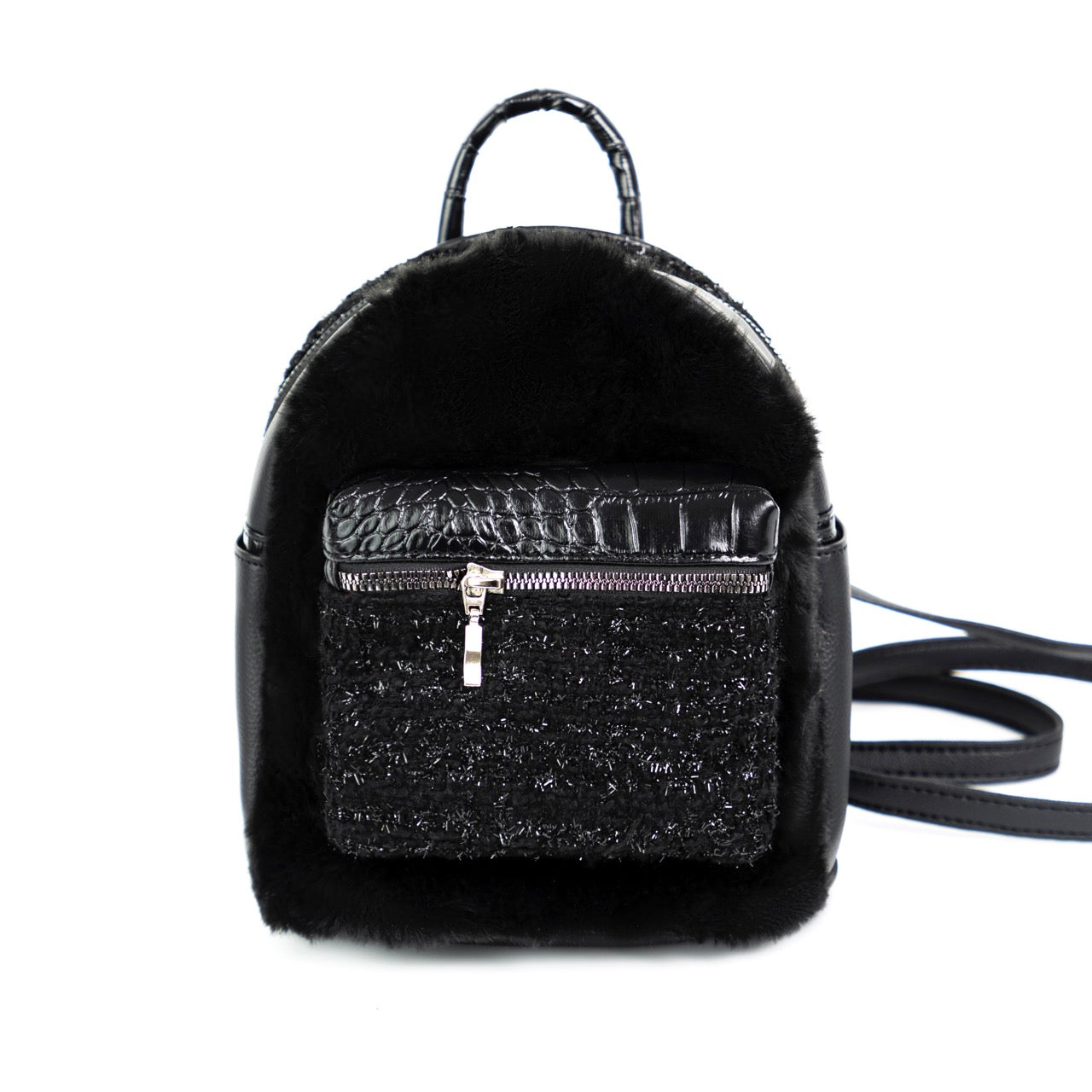ngaos_tabby_milkyway_vegan_lether_tweed_small_backpack_black