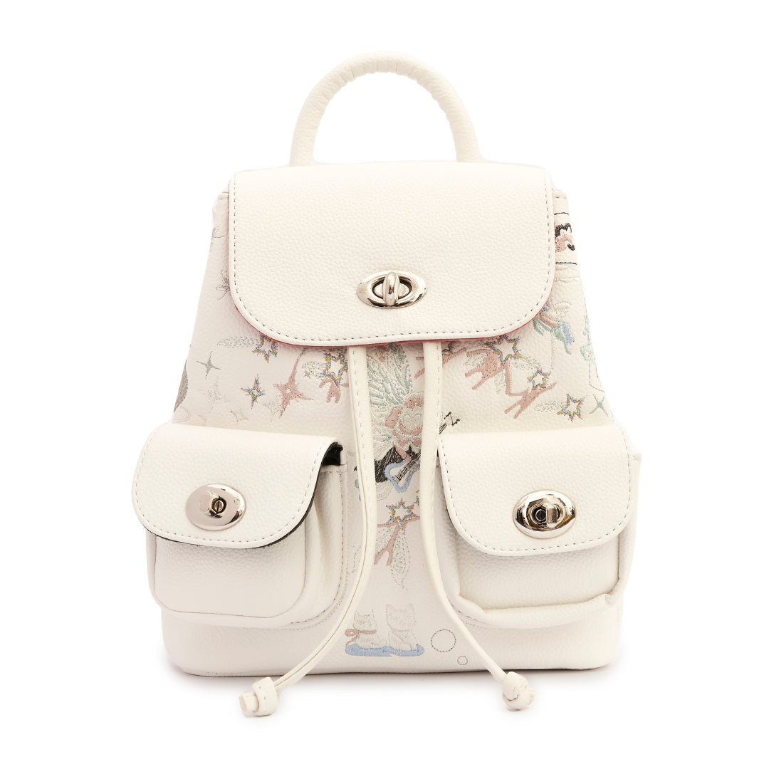 trixie backpack in white