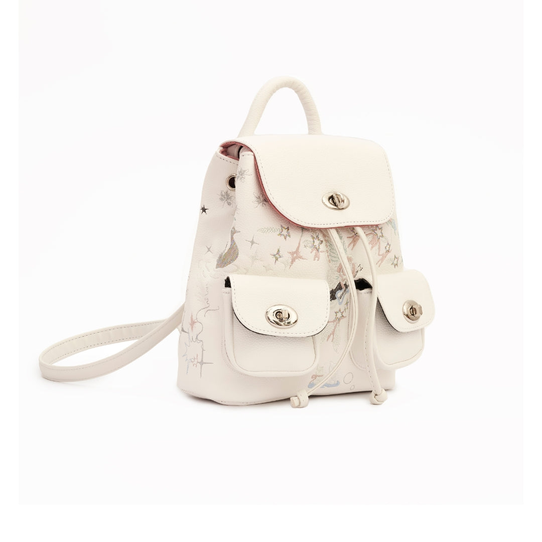 trixie backpack in white