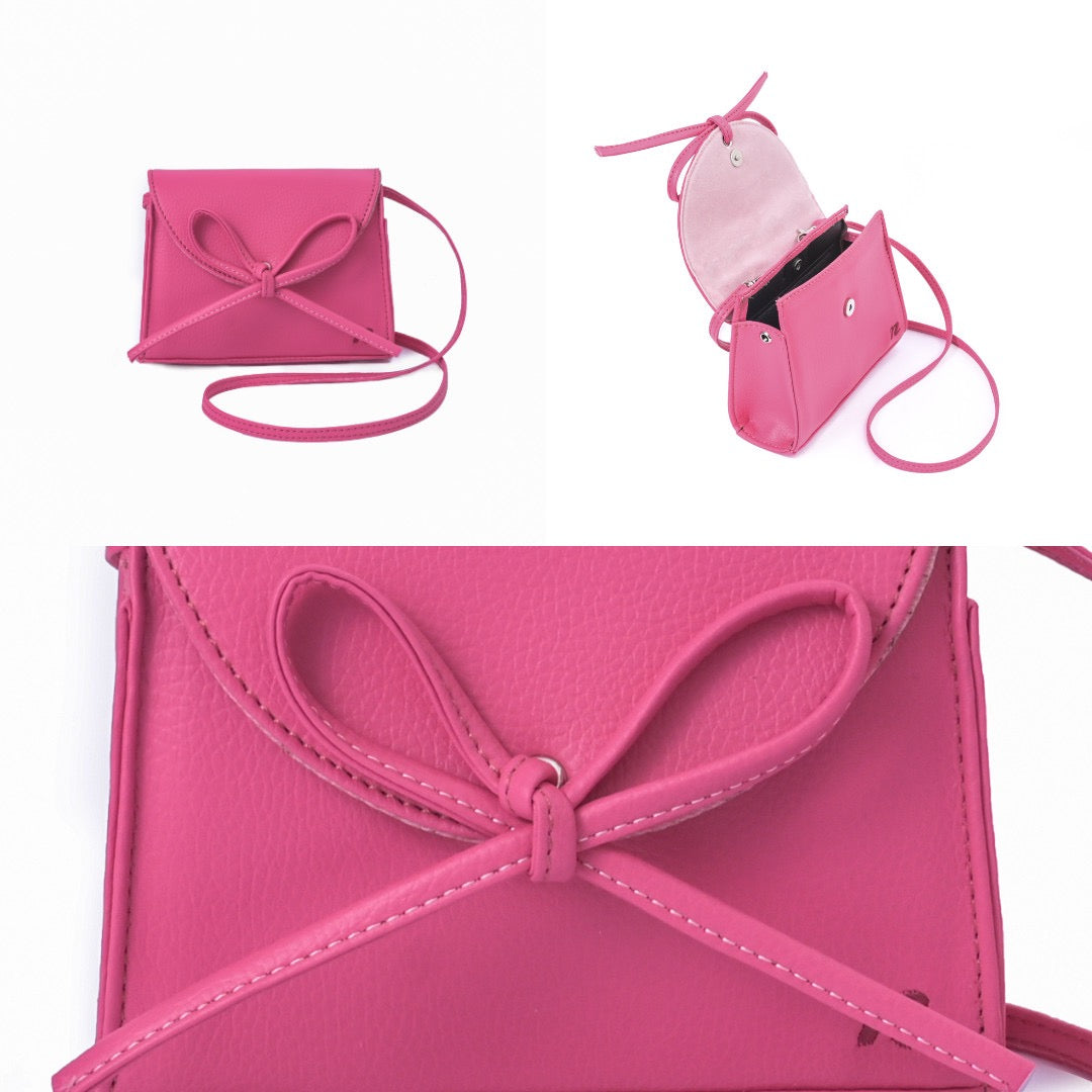 Rose Pink Bow Purse - The Little Seedling