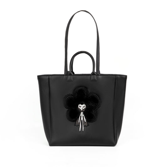 ngaos_astro_vegan_leather_tweed_embroidery_two_sides_tote_bag