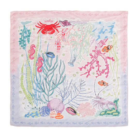 ngaos_print_silk_scarf_ocean_pink_black