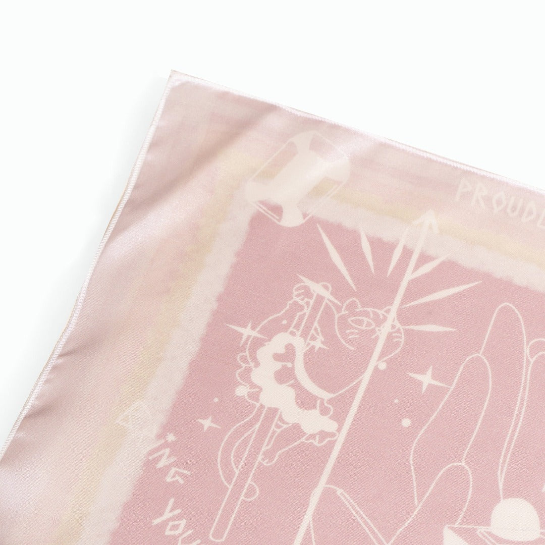 ngaos_print_silk_square_scarf_size_S_pink