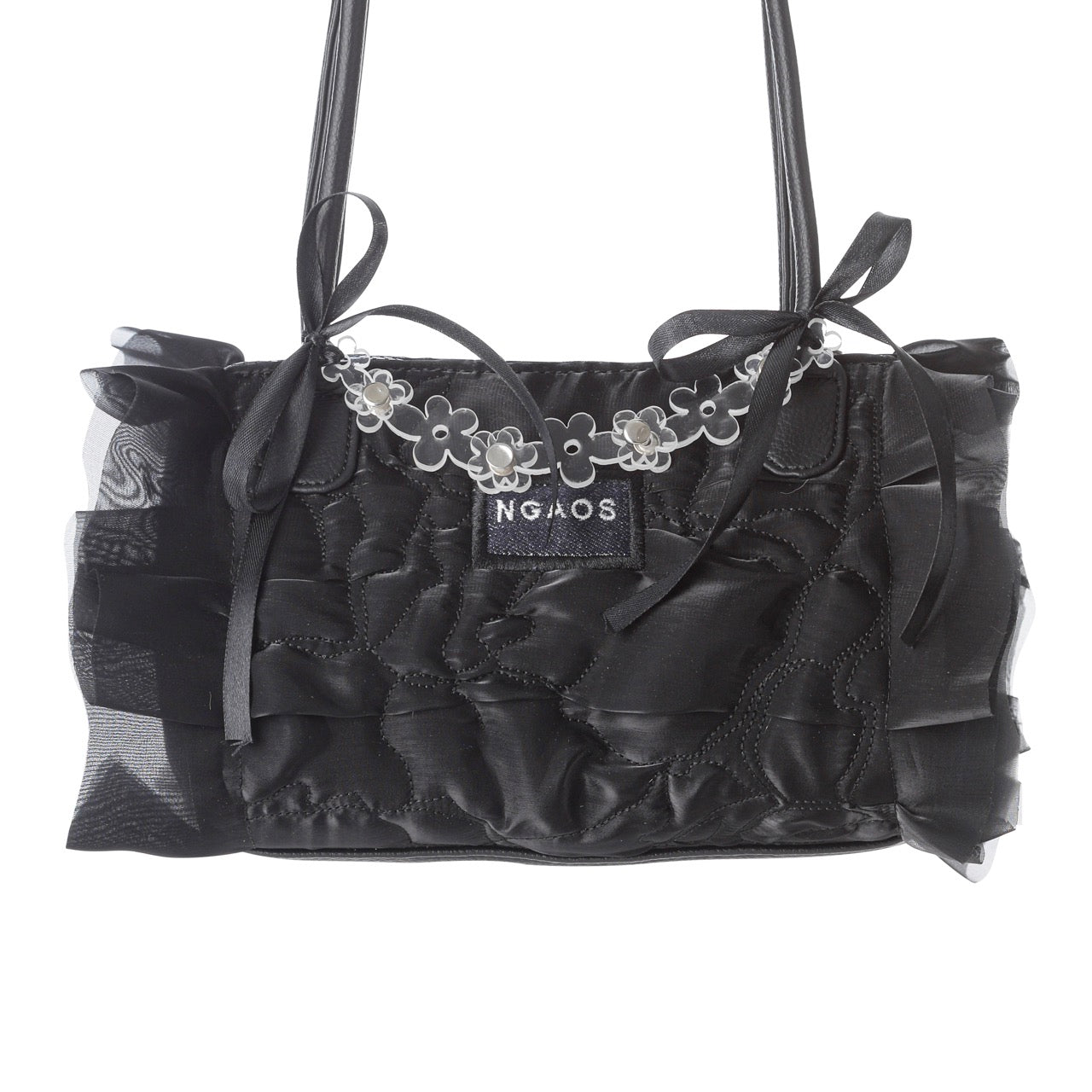 ngaos_sea_angle_shoulder_bag_black_organza_flower