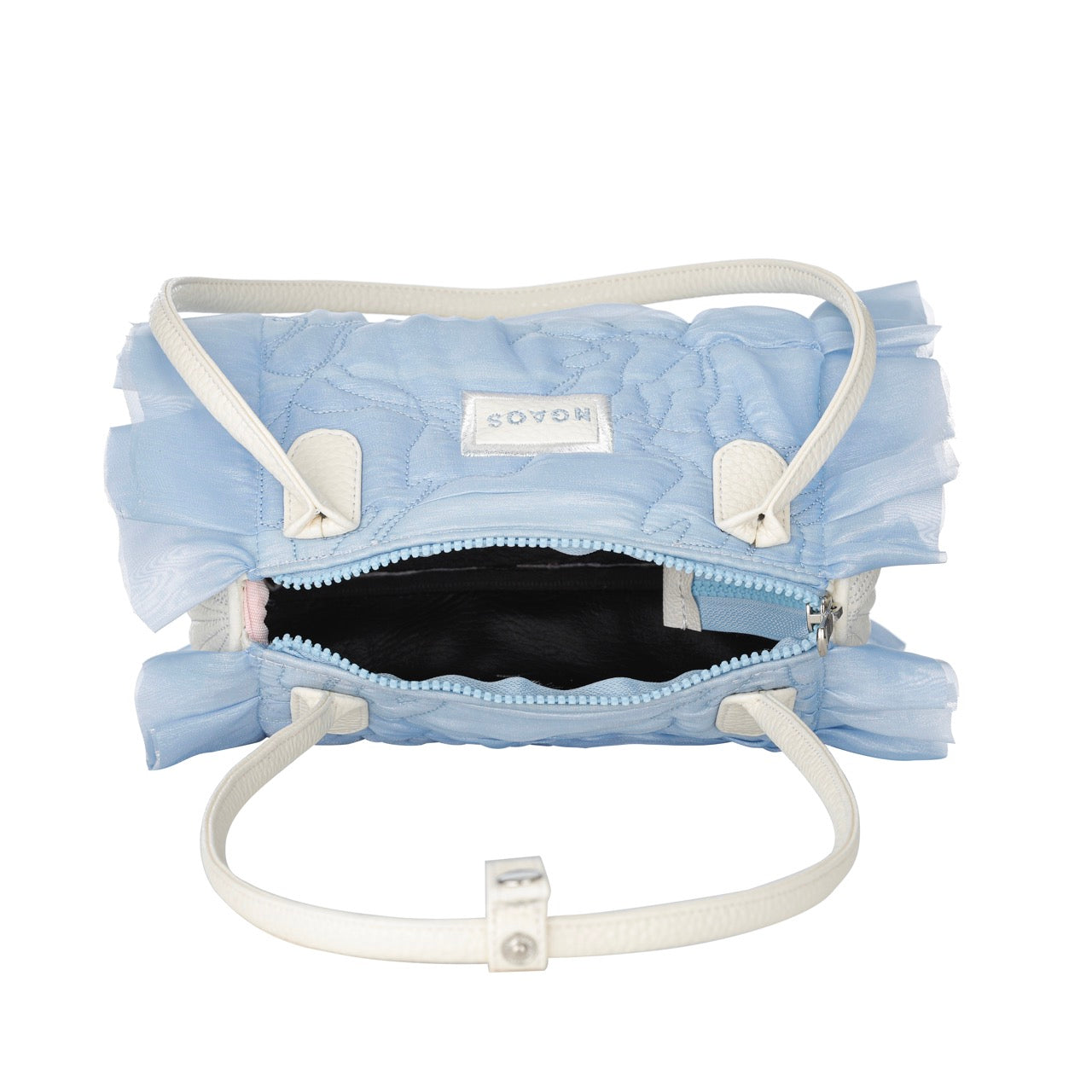 ngaos_sea_angle_shoulder_bag_icy_blue_organza_flower