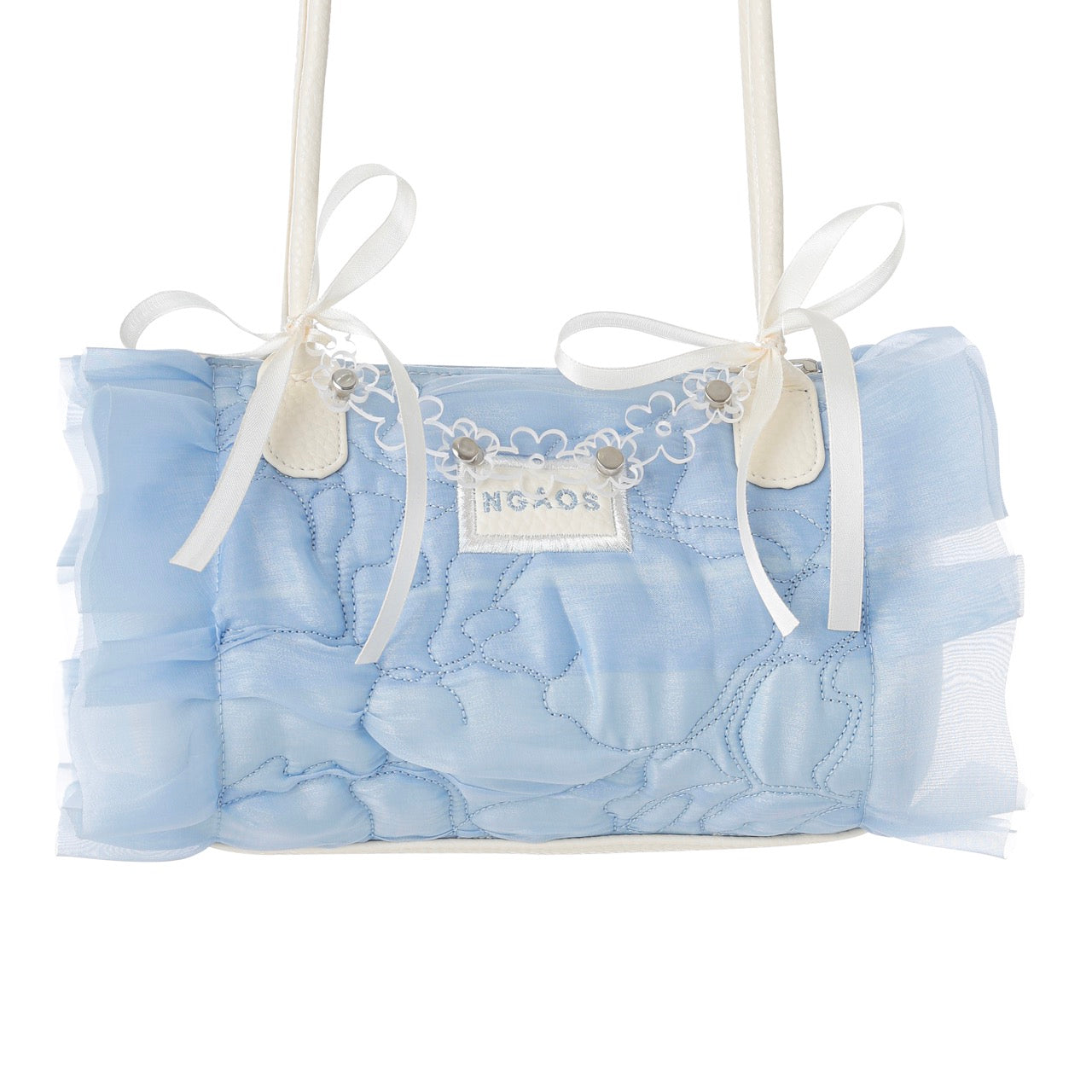 ngaos_sea_angle_shoulder_bag_icy_blue_organza_flower