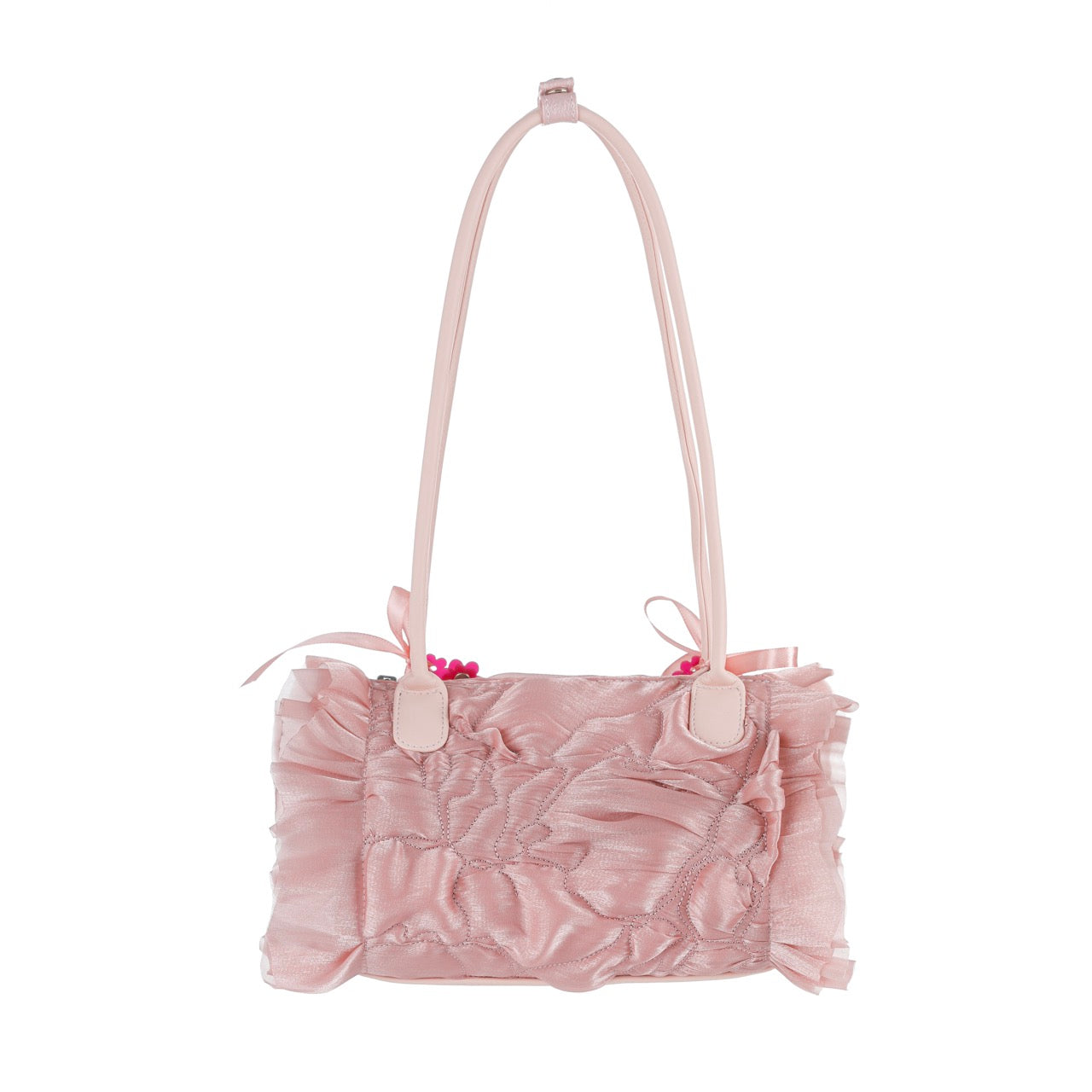 ngaos_sea_angle_shoulder_bag_pearl_pink_organza_flower