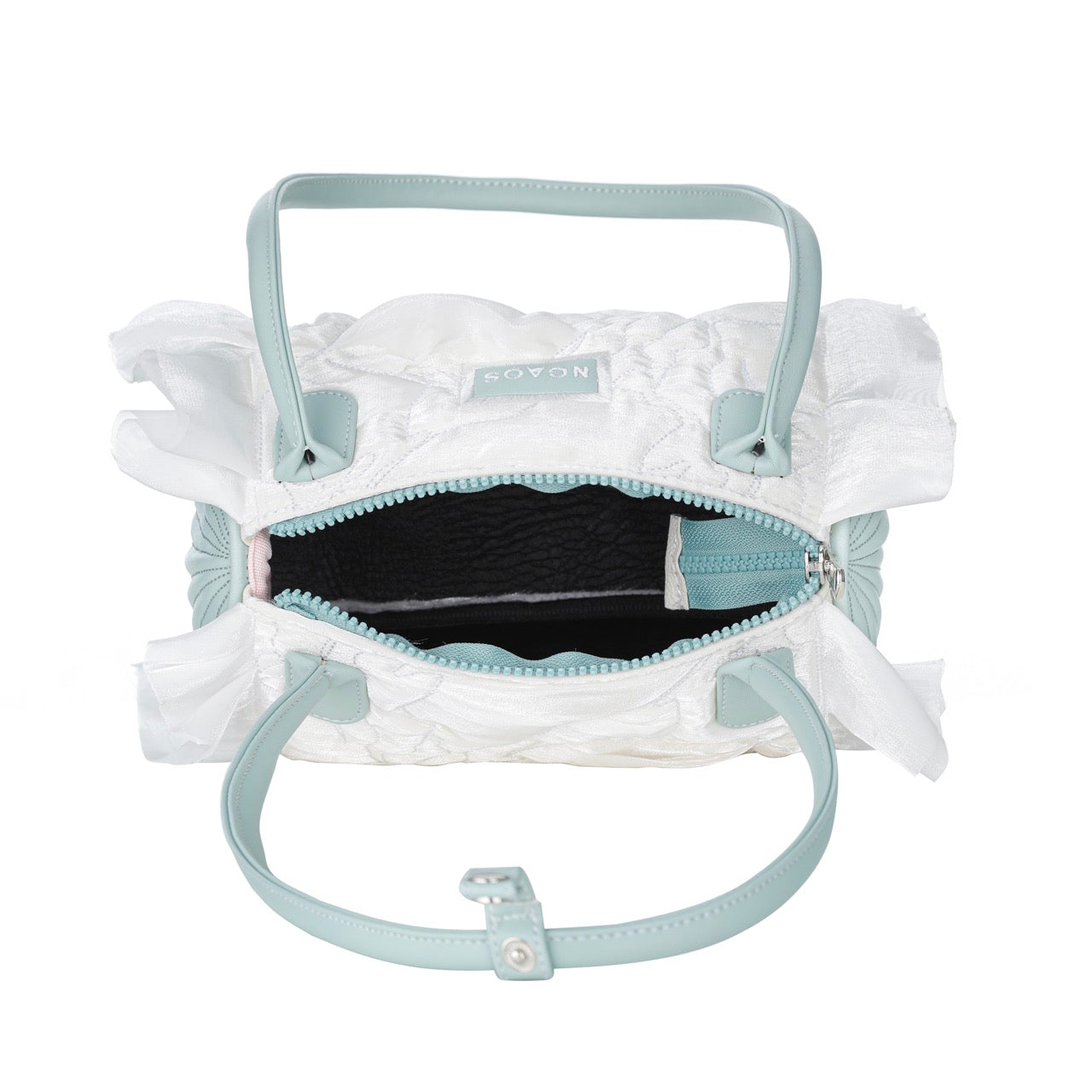 ngaos_sea_angle_shoulder_bag_white_organza_flower